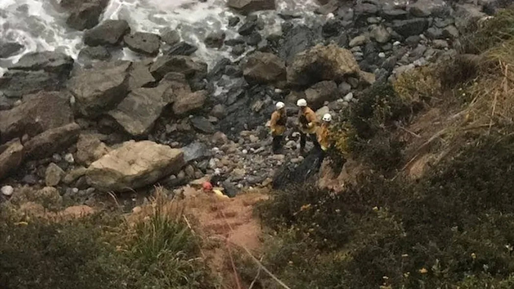 Big Sur cliff rescue Angela Hernandez