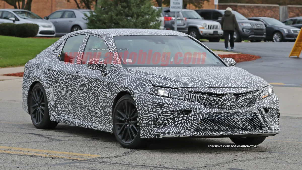 2018 Toyota Camry Spy Shots Front End Exterior