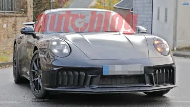 Refreshed Porsche 911 revealed in spy photos with very little camo, restyled front and rear