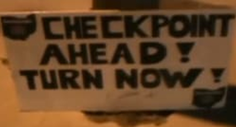 DUI Checkpoint Sign