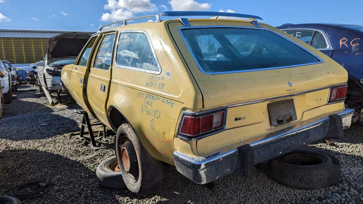 35 - 1977 AMC Hornet wagon in California junkyard - photo by Murilee Martin