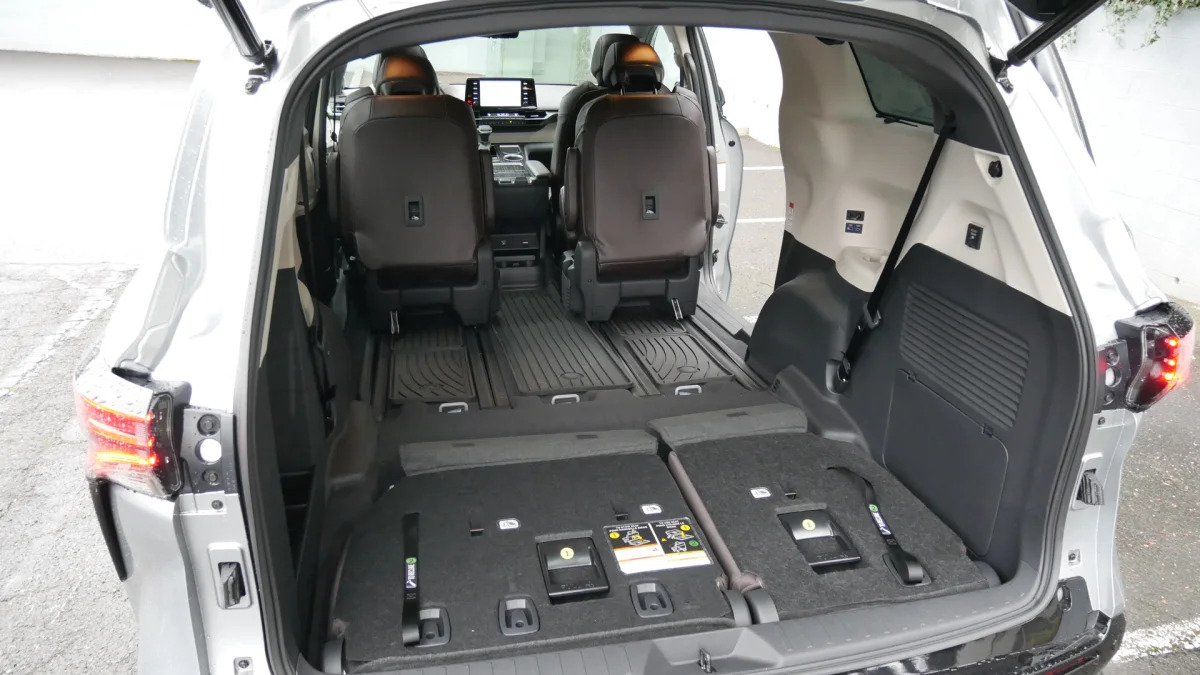2021 Toyota Sienna interior maximum cargo