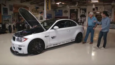 Listen to the V8 howl of this modified BMW 135i on Jay Leno's Garage