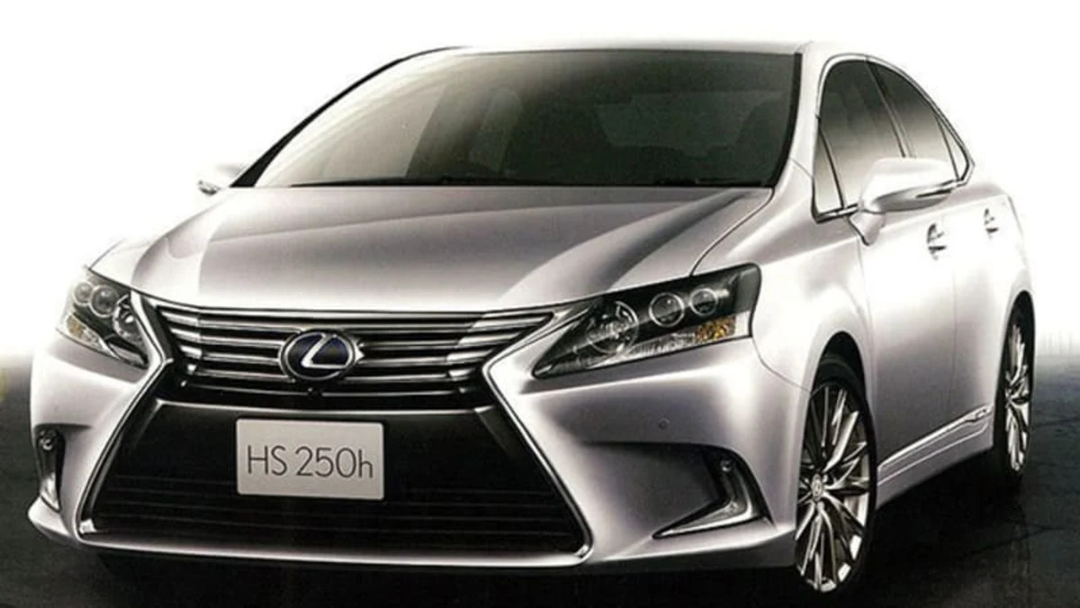 This is the much better looking Lexus HS 250h that we won't get