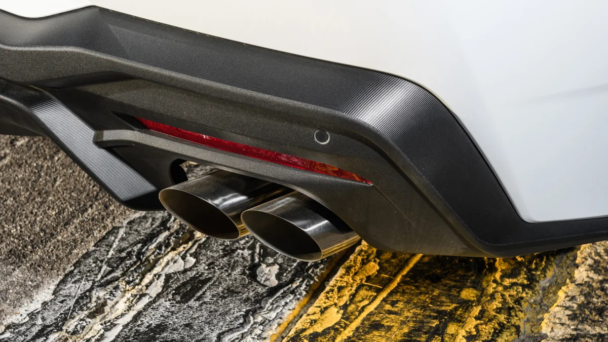 2024 Ford Mustang EcoBoost exhaust detail