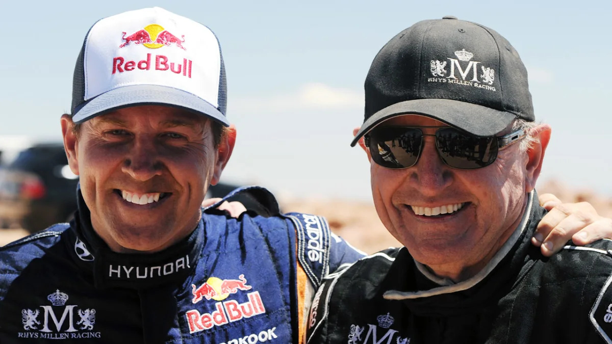 Rhys and Rod Millen at the 2011 Pikes Peak Hill Climb