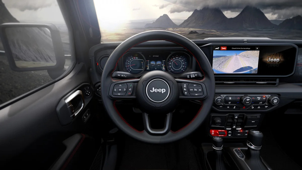 2024 Jeep® Wrangler interior features all-new 12.3-inch Uconnec