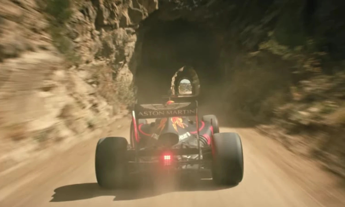 Max Verstappen Drives F1 Car in The Rocky Mountains 🇺🇸 