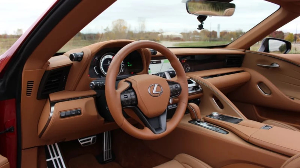 2021 Lexus LC 500 Convertible Interior Driveway Test | Lexus at its best