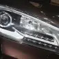 The Borgward BX7, resurrecting the Borgward brand name after 50 years, unveiled at the 2015 Frankfurt Motor Show, headlight detail.