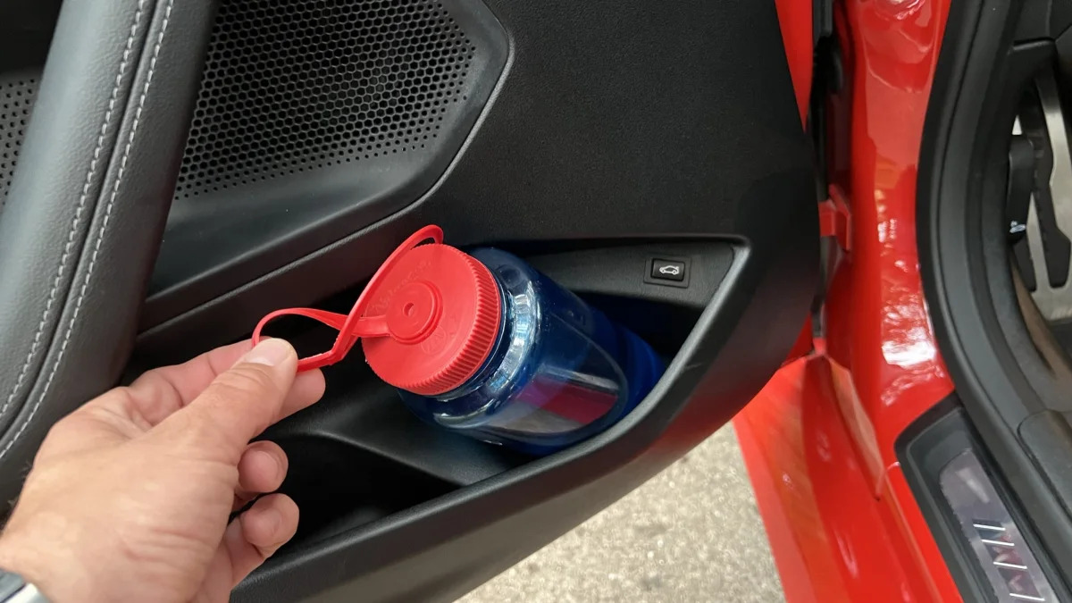 2023 BMW M2 - bottle gets stuck in front door pocket