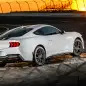 2024 Ford Mustang EcoBoost rear three quarter on track
