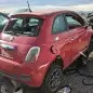 30 - 2012 Fiat 500 in Colorado wrecking yard - photo by Murilee Martin