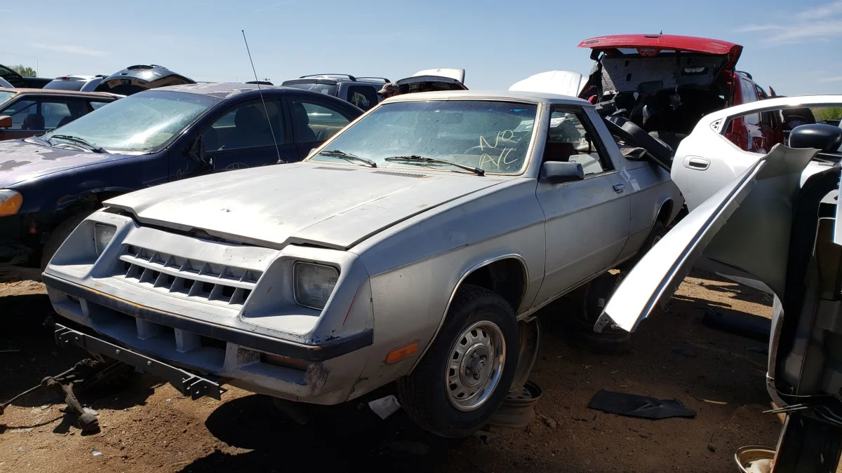 11 - 1983 Plymouth Scamp in Colorado Junkyard - photo by Murilee Martin