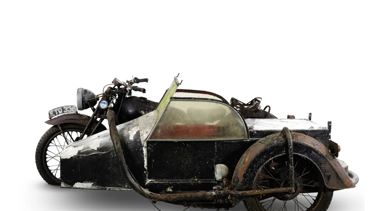 1938 brough superior 982cc ss80 with sidecar side