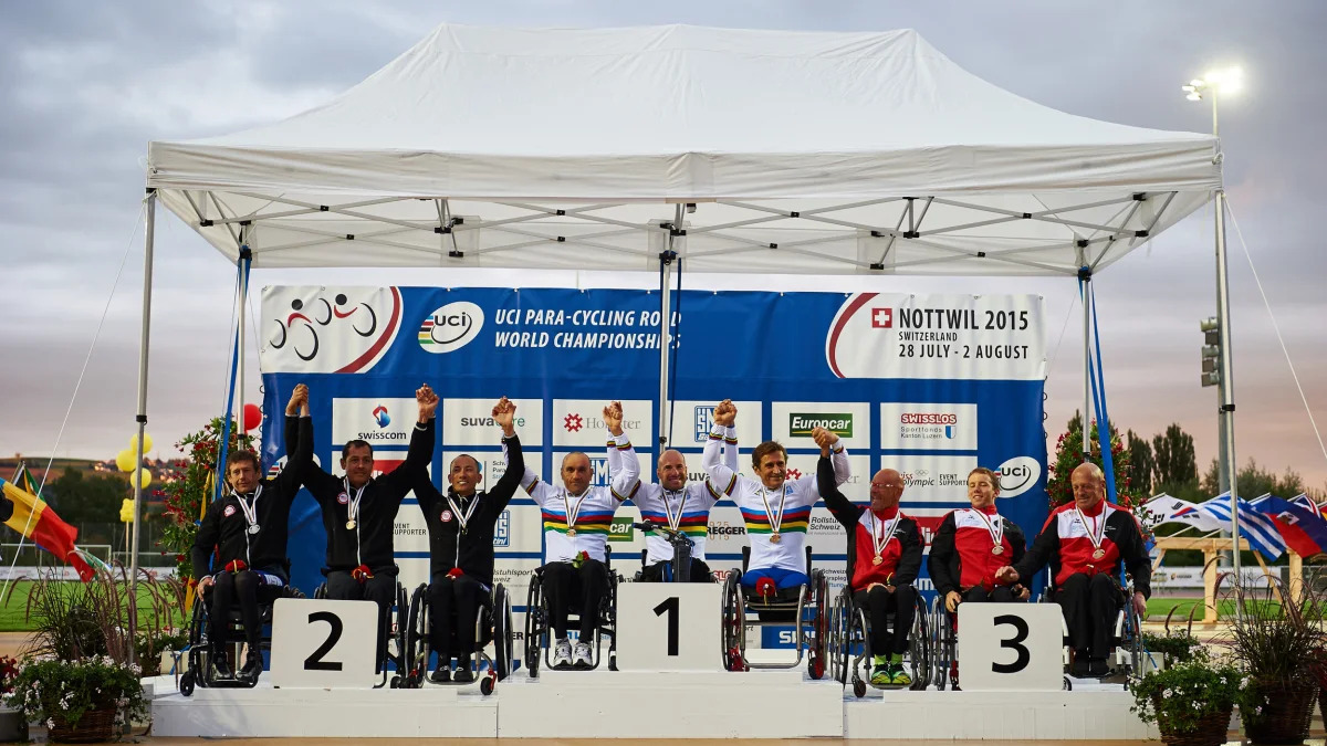 Para-Cycling Championship podium