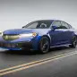 2024 Acura Integra Type S Apex Blue action front three quarter low