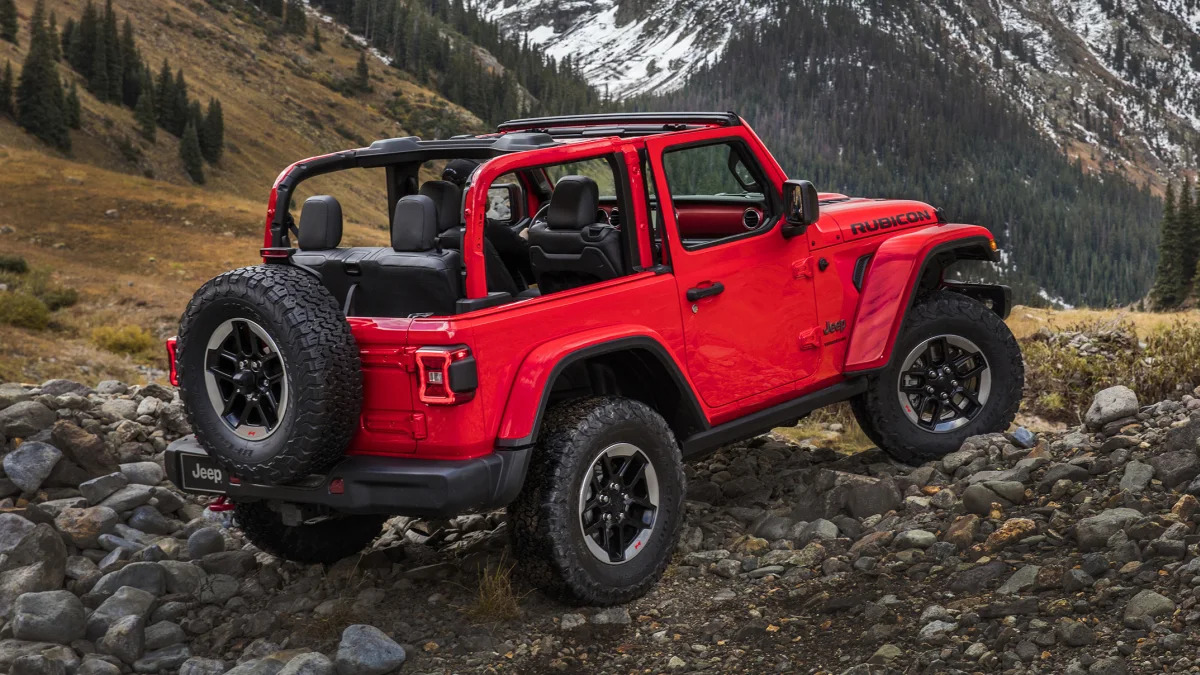 2020 Jeep Wrangler Rubicon in red