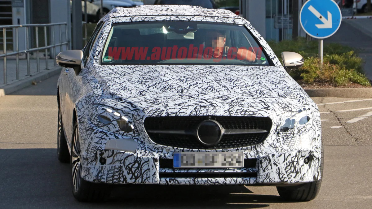 Mercedes-Benz E-Class Cabriolet Spy Shots Front Exterior
