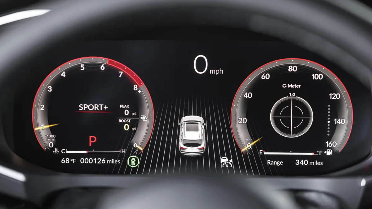 2022 Acura MDX Type S instrument panel Sport+ mode