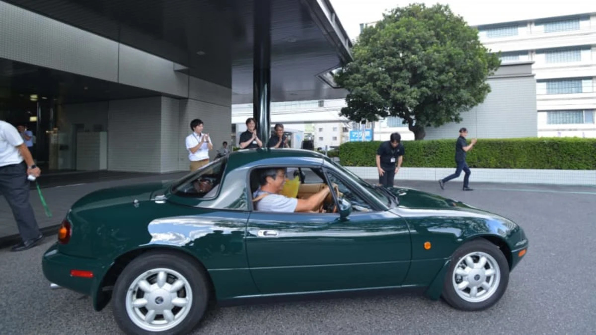 Mazda hands over first factory-restored Miata