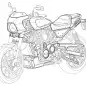 Harley-Davidson cafe racer patent drawing