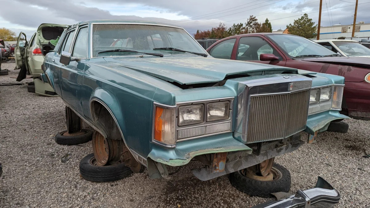 38 - 1979 Lincoln Versailles in Nevada junkyard - photo by Murilee Martin