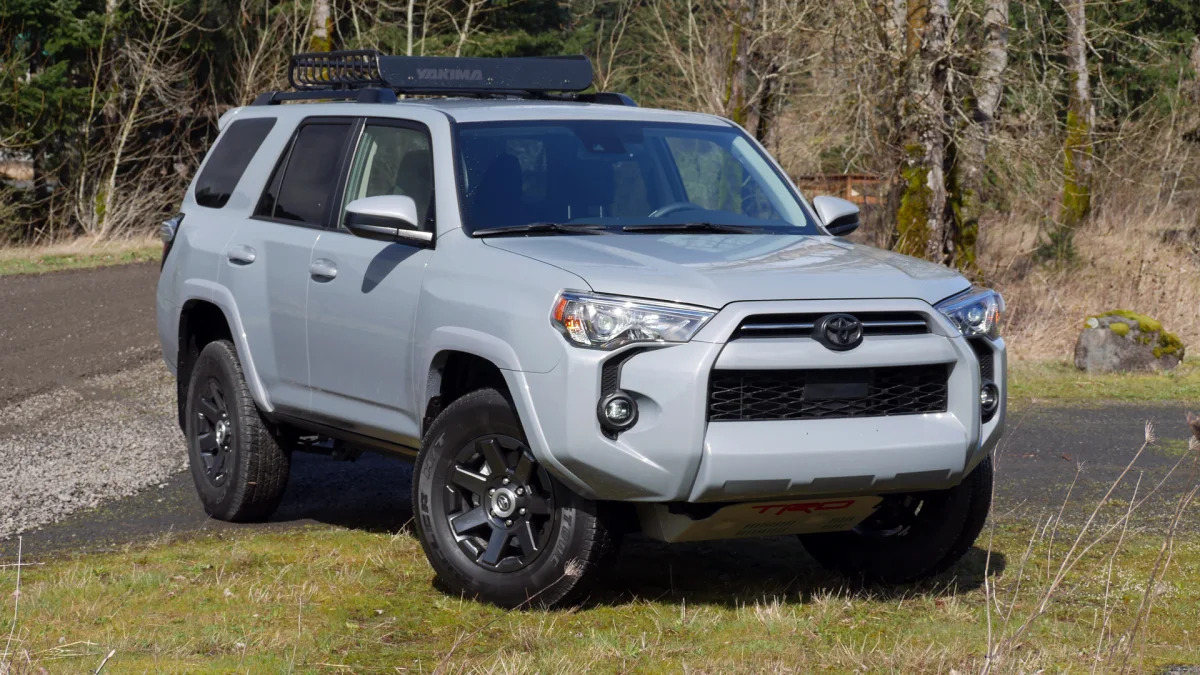 2021 Toyota 4Runner Trail Edition close up on grass