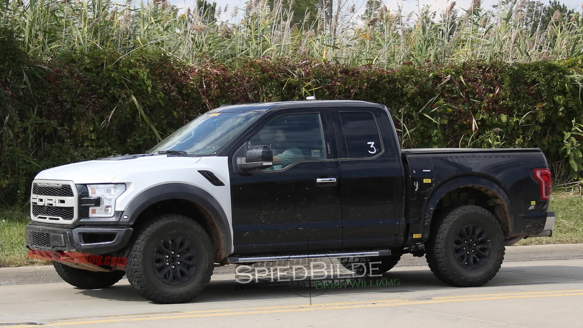 Ford F-150 Raptor prototype front 3/4