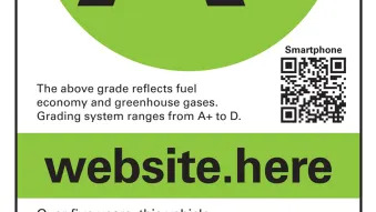 Proposed 2012 EPA mileage stickers