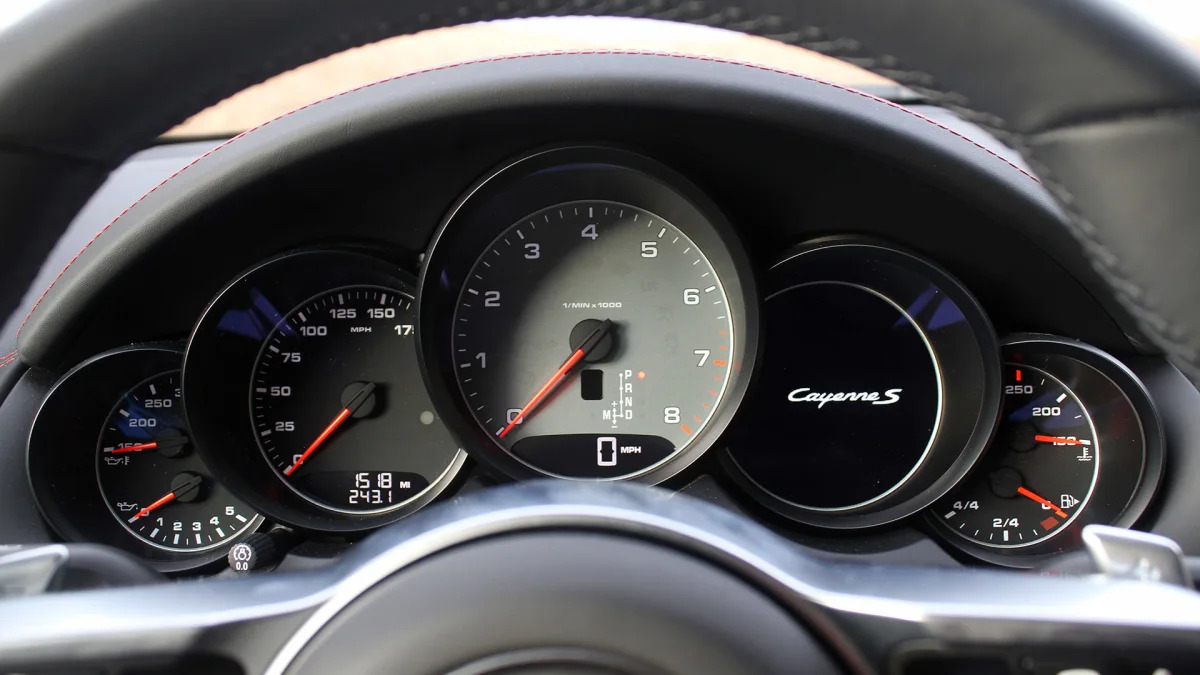 2015 Porsche Cayenne S gauges