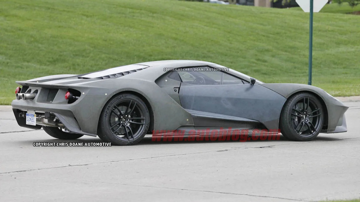 2017 Ford GT prototype stop sign