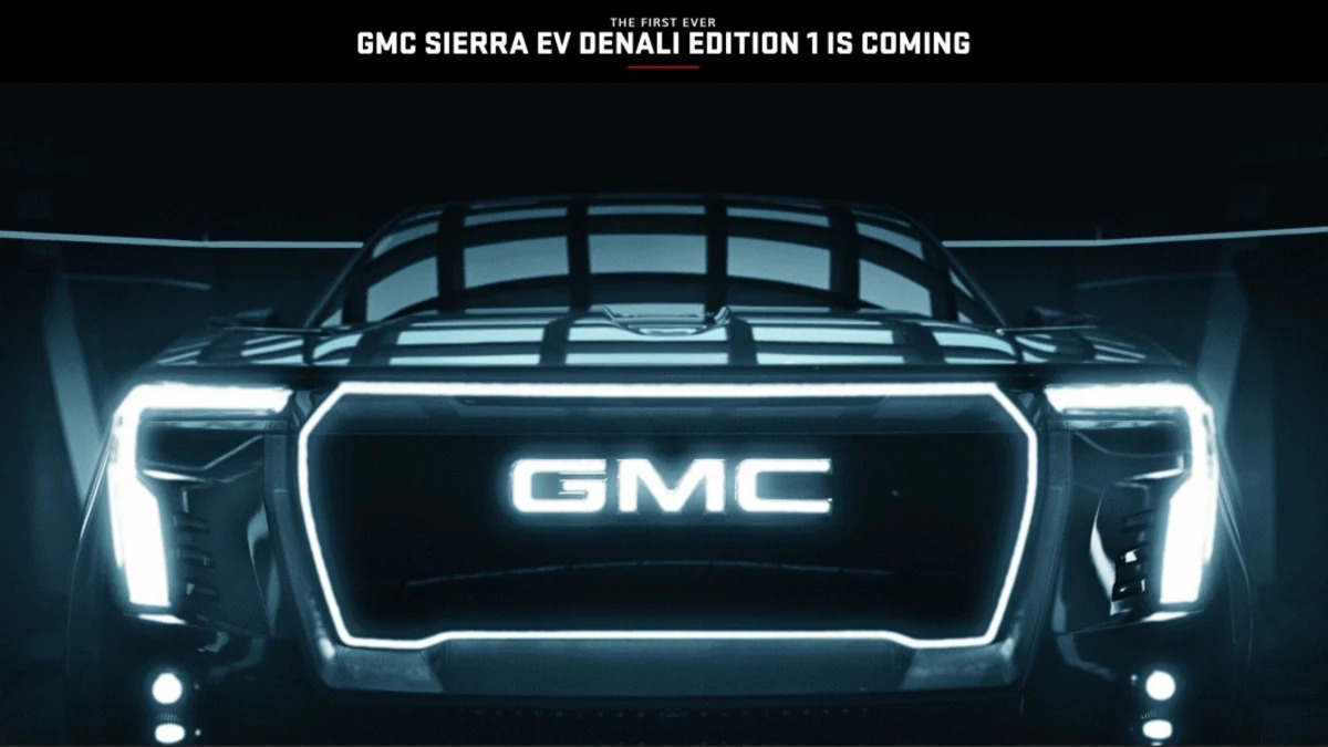 GMC Sierra EV Denali Edition 1 teased before tonight's debut