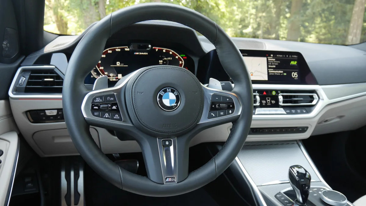 2020 BMW M340i steering wheel