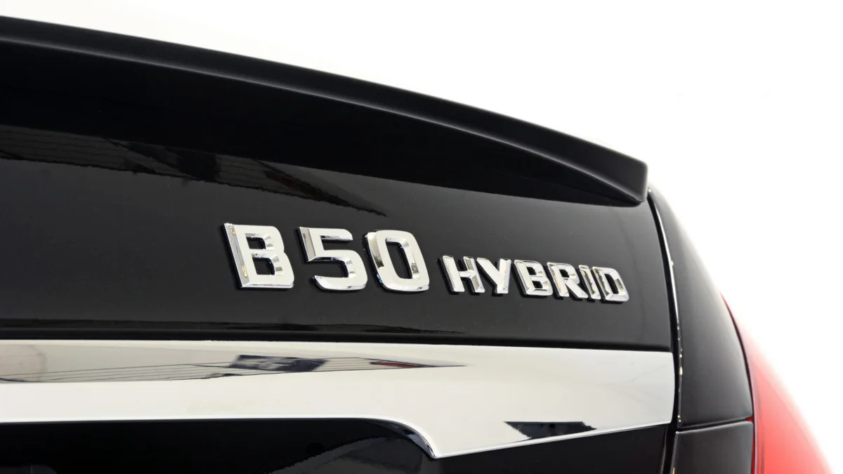 Mercedes S550 Hybrid Brabus trunklid nameplate