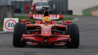 Valentino Rossi tests Ferrari at Mugello