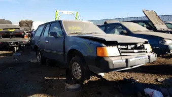 Junked 1987 Ford Escort Station Wagon