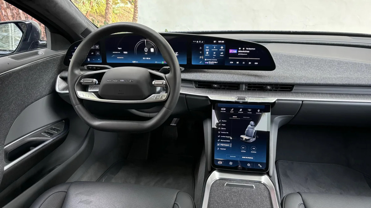 Lucid Air Pure front cabin driver