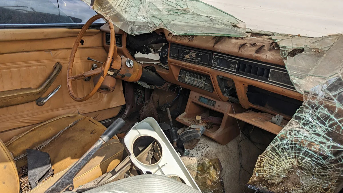 34 - 1977 Ford Pinto Station Wagon in Oklahoma junkyard - photo by Murilee Martin