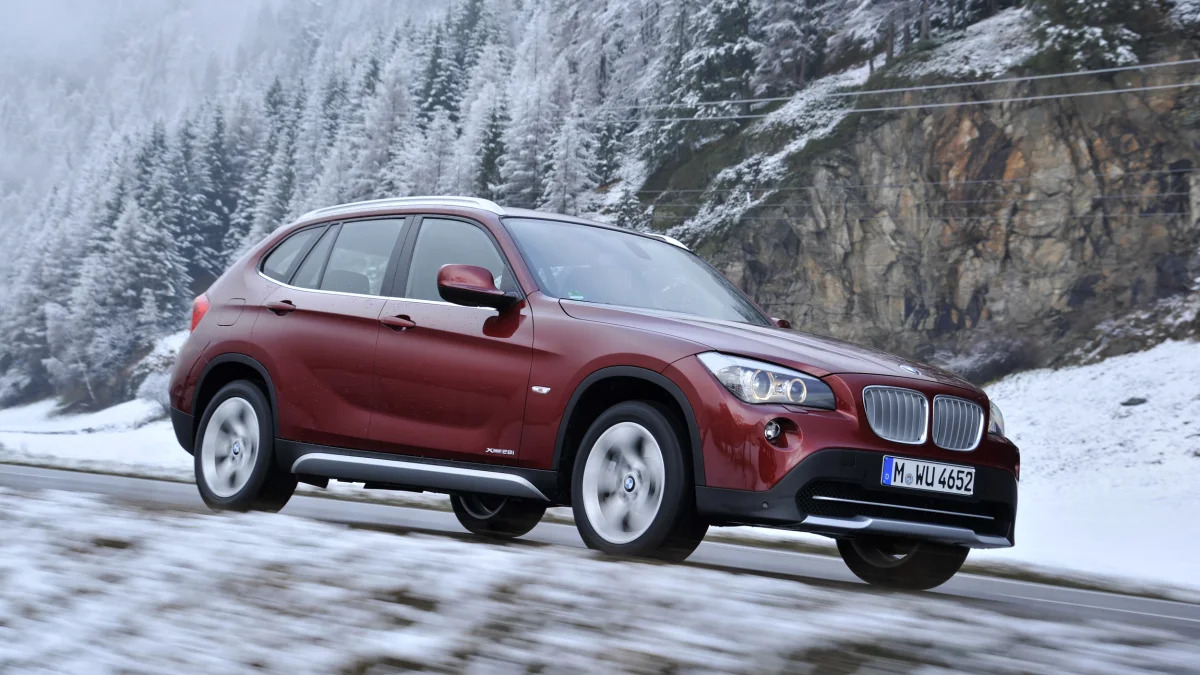 2014 BMW X1 in the snow