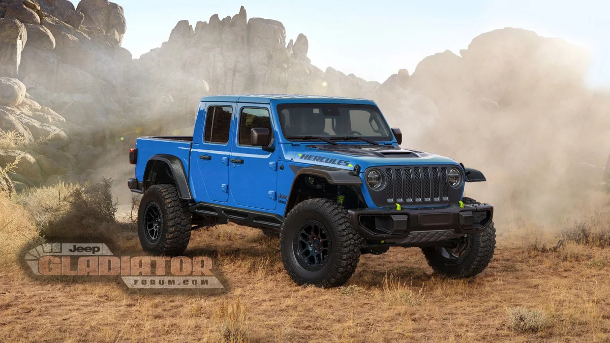 Jeep Gladiator high-performance model rendering