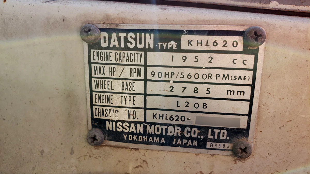 23 - 1979 Datsun Pickup in Colorado Junkyard - Photo by Murilee Martin
