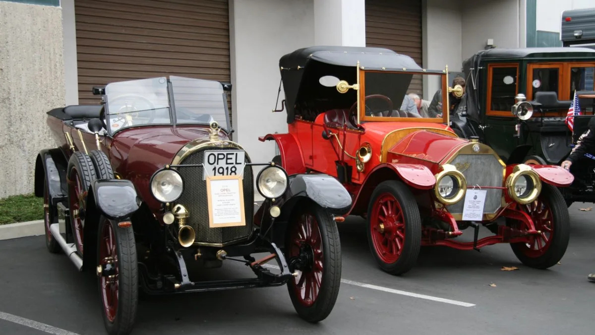 1918 Opel and 1911 Benz