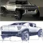 2022 GMC Hummer design sketches