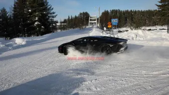 Spy Shots: Lamborghini Aventador Loses Control in Snow