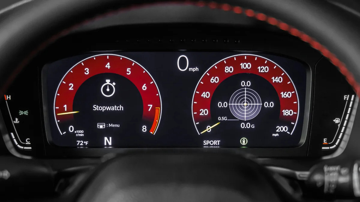 2023 Honda Civic Type R sport gauges