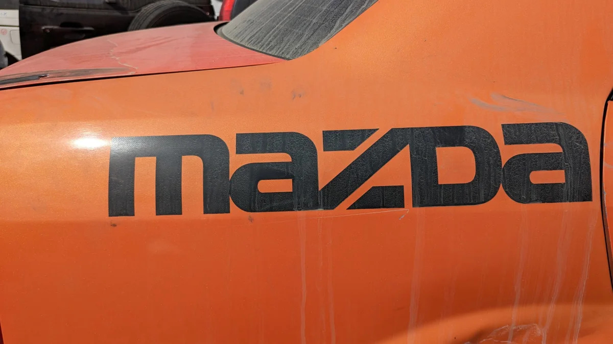 27 - 2003 Mazda Protege Mazdaspeed in California junkyard - photo by Murilee Martin