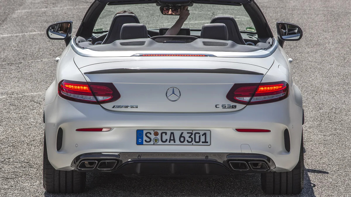 2017 Mercedes-AMG C63 S Cabriolet rear view