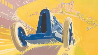 Seven awesome vintage car posters