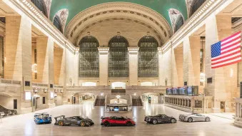 Five Paganis Displayed at Grand Central Terminal